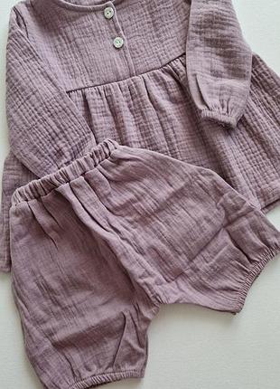 Комплект для девочки, лиловый