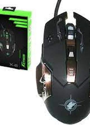 Игровая мышка с подсветкой gaming mouse x6  мышка для ноутбука