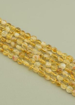 Нитка цитрин 39 см. (без замка)