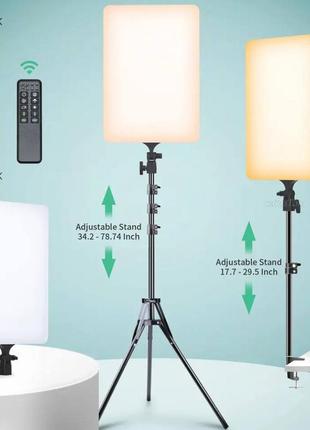 Лампа видеосвет led | 4028 | 40x28 cm | 204, lights | 2700k-6000k |