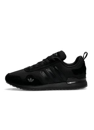 Чоловічі кросівки adidas runner pod-s3.1 black чорні повсякденні кросівки з натуральної замші адідас