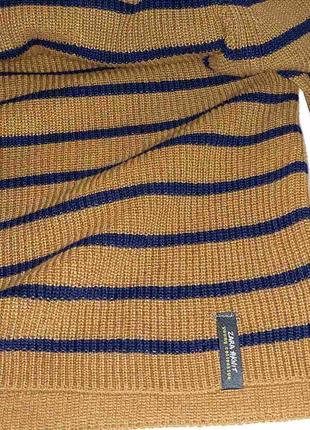 Шикарний коричневий светр у синю смужку zara kids collection з биркою made in bangladesh3 фото