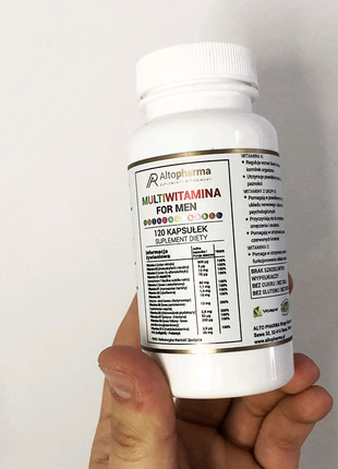 Вітаміни altopharma мультивітаміни для чоловіків adek b c wege –4 фото