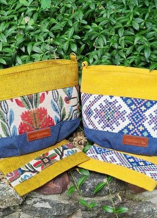 Маленька сумка "бомбочка" з орнаментом (19111)7 фото