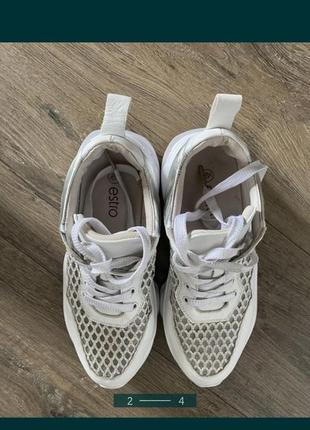 Estro кроссовки, кеды белые кожа