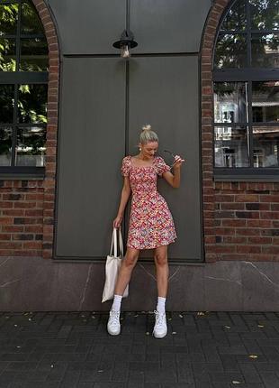 Сукня зі штапелю. рукава ліхтарик  модель: n 685