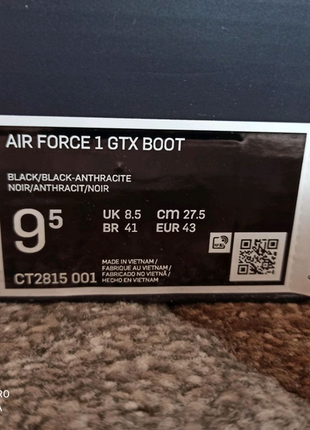 Nike air force 1 gtx boot5 фото