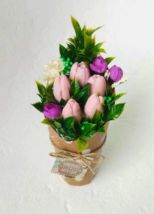 Набір мила "букет квітів"1 фото