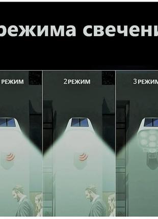 🔦💡 led вуличний ліхтар на сонячній батареї з датчиком руху jd216 фото