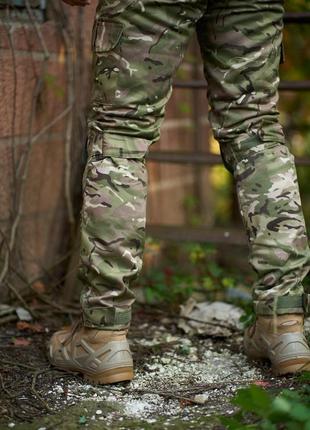 Тактические брюки карго на флисе с наколенниками мультиками8 фото