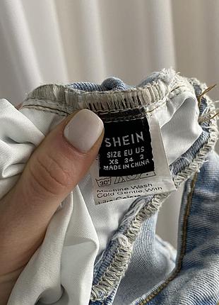 Джинси з розрізами на талії та внизу shein10 фото