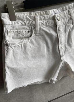 Мини шорты белые джинс mango3 фото