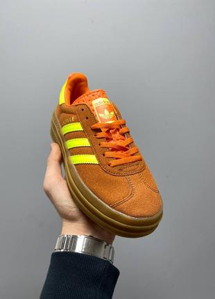 Adidas gazelle bold orange2 фото