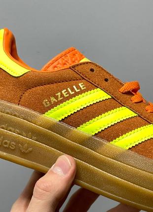 Adidas gazelle bold orange6 фото