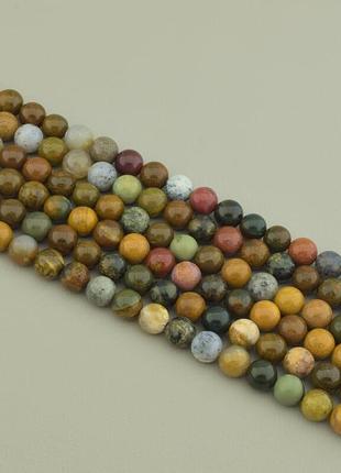 Нитка яшма 39 см. 8,5 мм. (без замка)