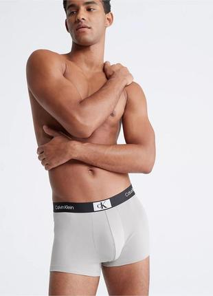 Оригінальні низькі боксери calvin klein 1996 cotton stretch 3-pack trunk4 фото