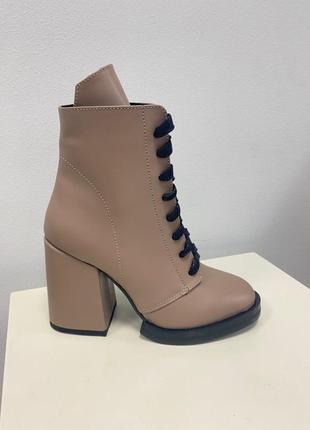 Ботинки с итальянской кожи кожаные2 фото