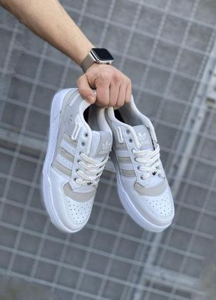 Adidas forum white&amp;gray