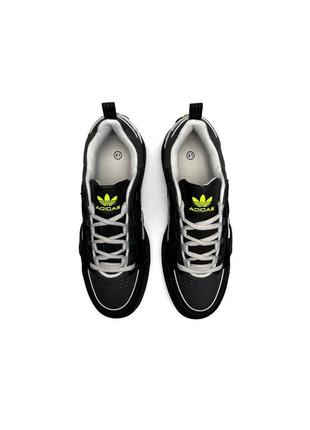 Adidas adi2000 черные с серым и зеленым3 фото