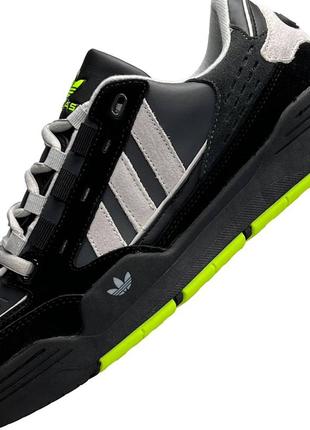 Adidas adi2000 черные с серым и зеленым8 фото