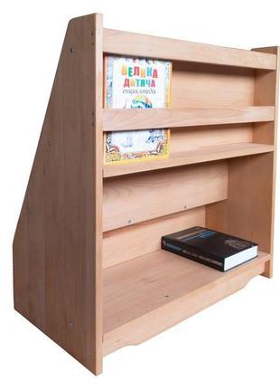 Стеллаж для книг деревянный, буковый, монтессори3 фото