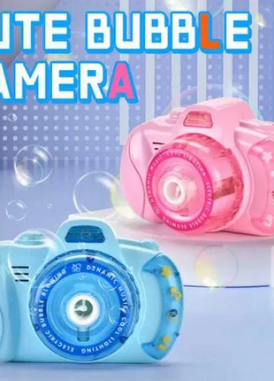 Дитячий фотоапарат для мильних бульбашок, генератор bubble camera3 фото