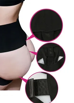 Корректирующие трусики butt lifter для женщин / стягивающие корпуса корсет трусики на крючках.6 фото