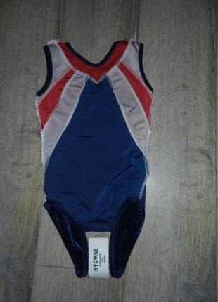 Erima,синій велюровий купальник для гімнастики, для спорту, для виступів 146 см8 фото