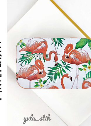 Жестяная коробка #5, шкатулка, органайзер для наклеек