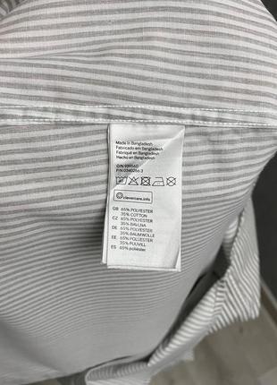 Белая полосатая рубашка от бренда h&m6 фото