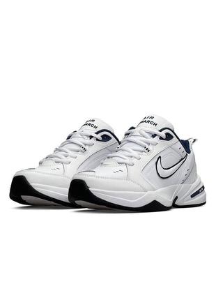 Nike air monarch iv білі з синім