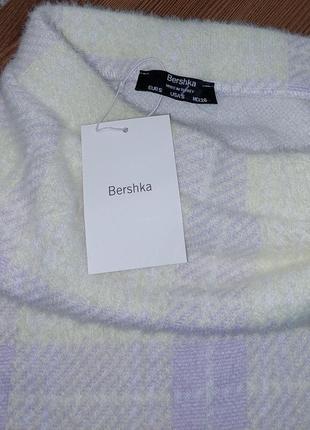 Шикарная мини - юбка из ворсистой ткани в клетку bershka made in turkey с биркой, 💯 оригинал9 фото