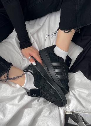 Женские кроссовки campus full black