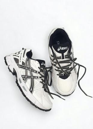 Asics gel - kahana 8 •white black•4 фото