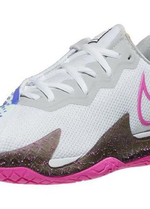 Nike air zoom vapor cage 4 wh/fuchsia women's shoe