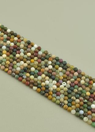 Нитка яшма 39 см. 4 мм. (без замка)