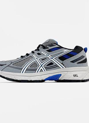 Asics gel venture 6 "grey/blue"1 фото