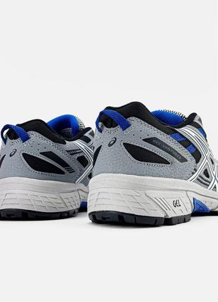 Asics gel venture 6 "grey/blue"7 фото