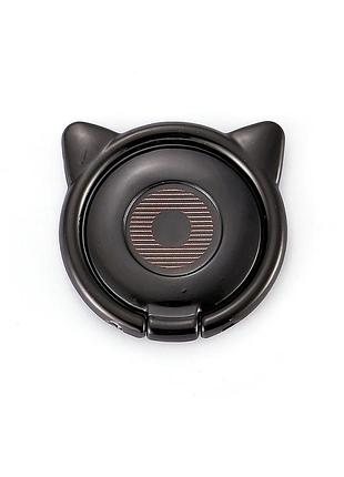 Кольцо-держатель и подставка для телефона tiegem cat metal ring черный
