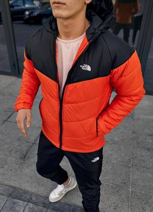 Демісезонна стьобана куртка tnf з капюшоном