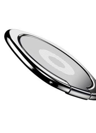 Кільце-тримач і підставка для телефона metal ring ds332 сріблястий. попсокет для смартфона1 фото
