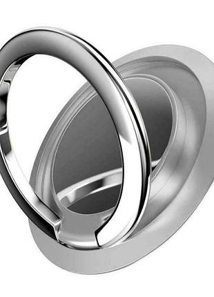 Кільце-тримач і підставка для телефона gr1 сірий. попсокет для смартфона