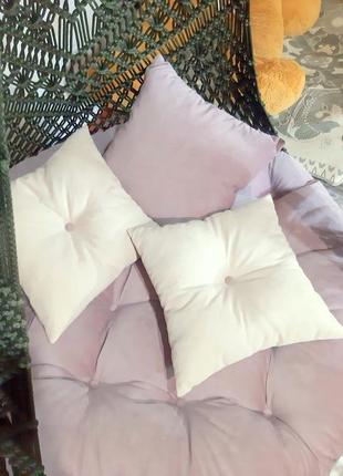 Макраме кресло-гамак, кресло шатер с подушками. 7