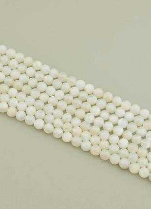 Нитка лунный камень 39 см. 6,5 мм. (без замка)