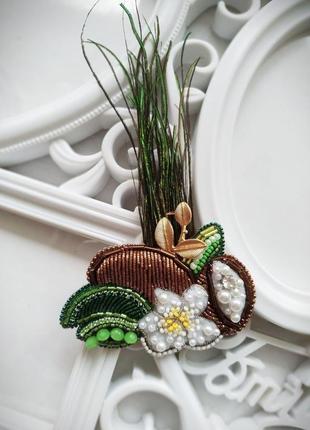 Брошь "тропики"