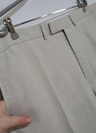Большой размер талия 119 см льняные мужские штаны5 фото