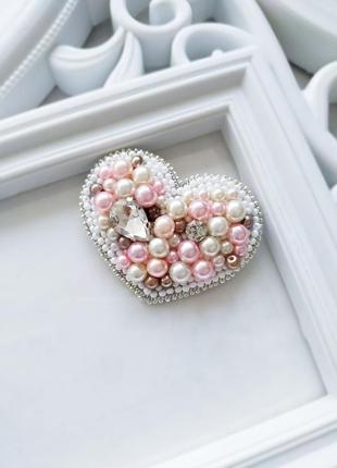 Брошь сердце