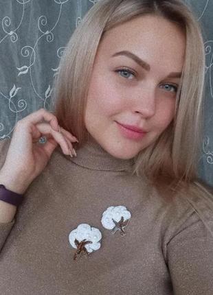 Брошка бавовна 5