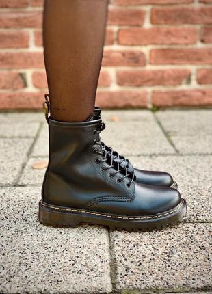 Dr. martens 1460 ботинки мартинс черного цвета без меха8 фото