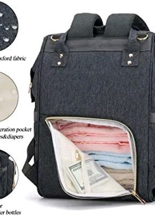 Рюкзак-сумка із usb-портом для зарядки, із ізольованими кишенями,5 фото